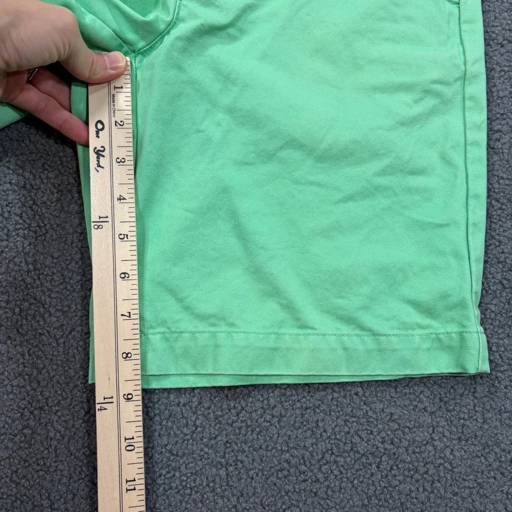 Vineyard Vines Shorts Boys 12 Green Chino Cotton Classic Whale Logo Preppy 7975